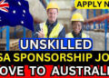 High-Demand Unskilled Jobs in Australia with Visa Sponsorship for Foreign Workers